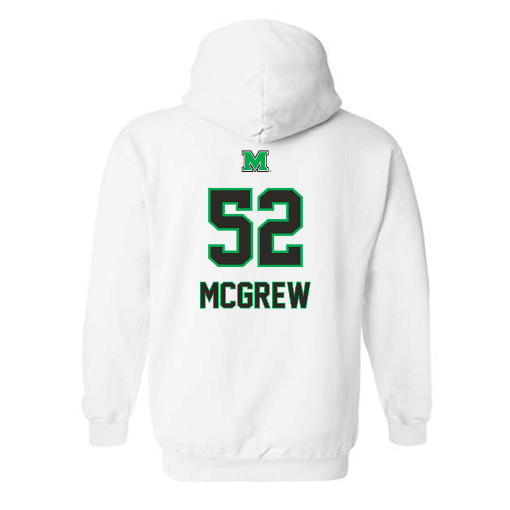 Marshall - NCAA Football : Rhett Mcgrew - Generic Shersey Hooded Sweatshirt-1