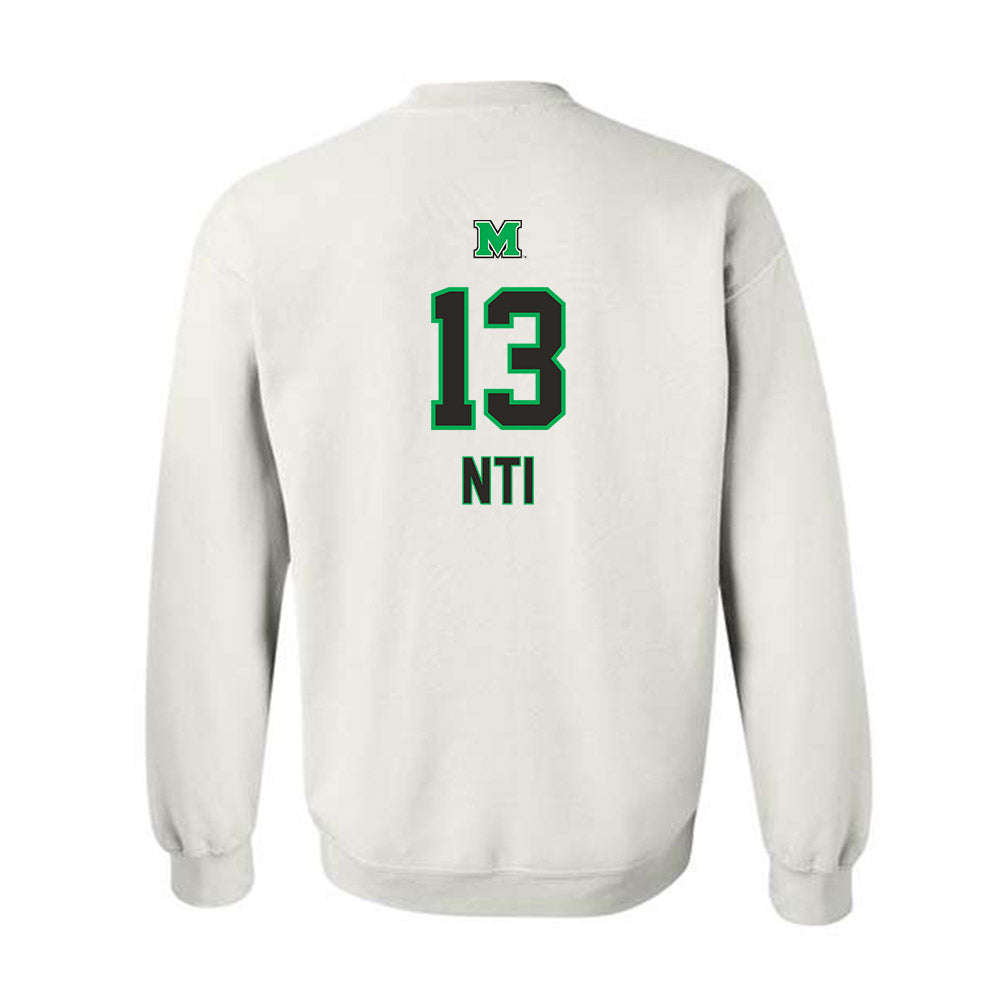Marshall - NCAA Football : Camron Nti - Generic Shersey Crewneck Sweatshirt-1