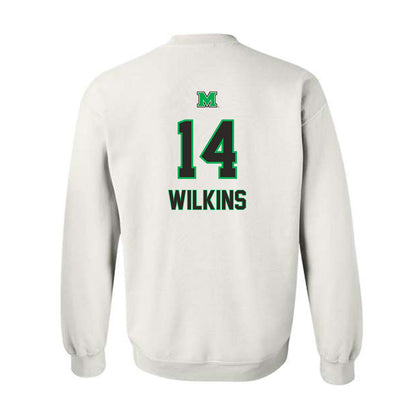 Marshall - NCAA Football : Khalil Wilkins - Generic Shersey Crewneck Sweatshirt-1