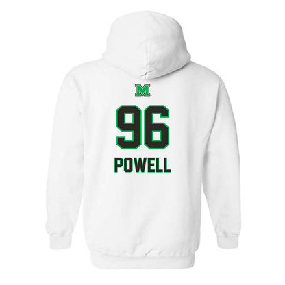 Marshall - NCAA Football : Ty Powell - Generic Shersey Hooded Sweatshirt-1