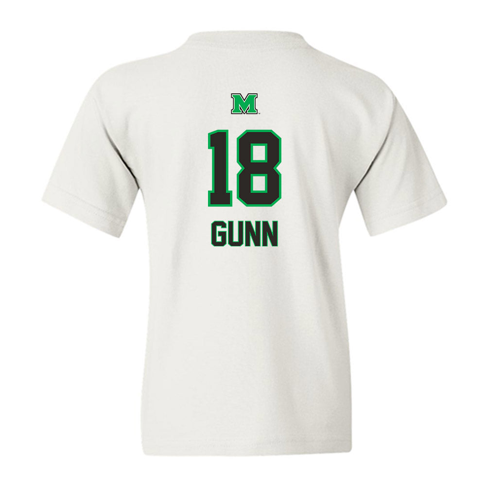 Marshall - NCAA Baseball : Davis Gunn - Generic Shersey Youth T-Shirt-1