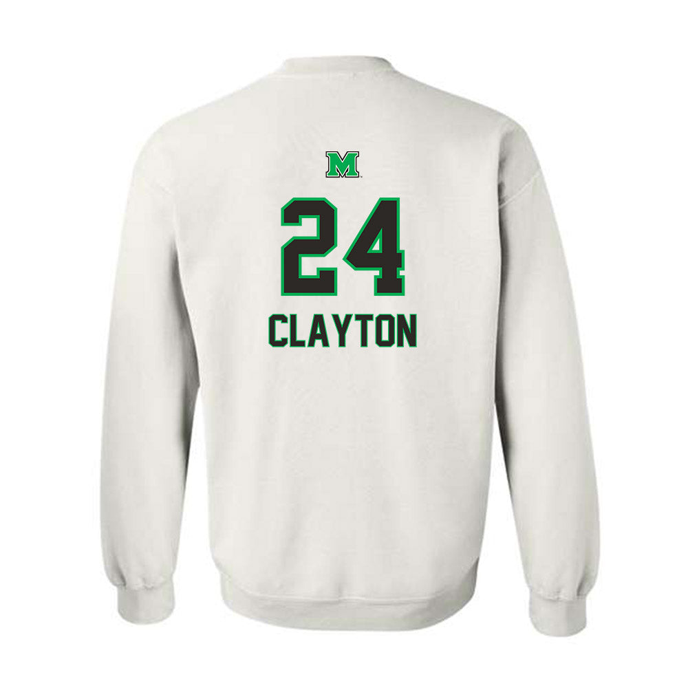 Marshall - NCAA Football : Jacarius Clayton - Generic Shersey Crewneck Sweatshirt