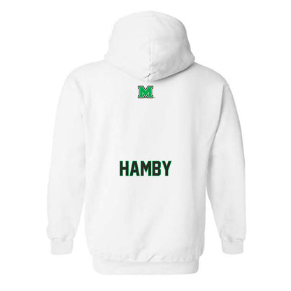 Marshall - NCAA Men's Track & Field : CamRon Hamby - Generic Shersey Hooded Sweatshirt-1
