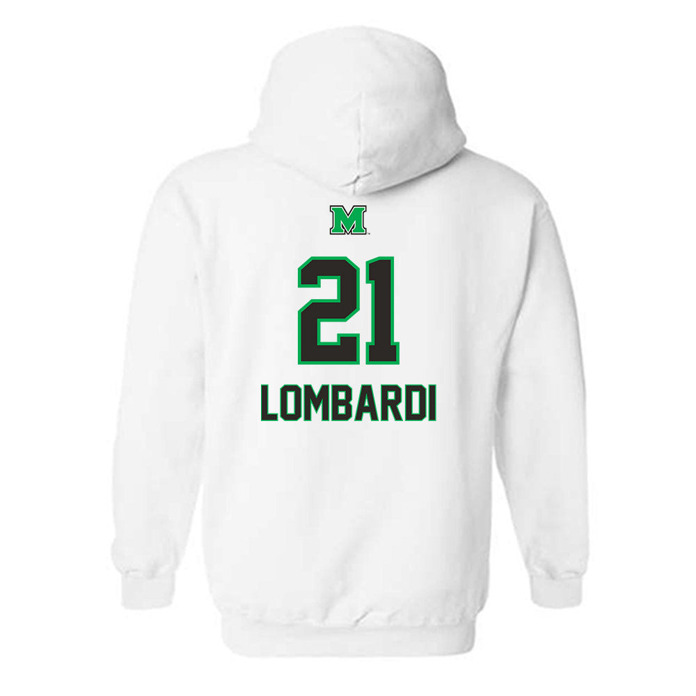 Marshall - NCAA Women's Soccer : Delfina Lombardi - Generic Shersey Hooded Sweatshirt-1