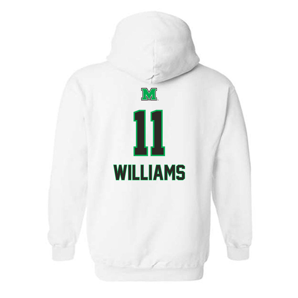 Marshall - NCAA Football : Drew Williams - Generic Shersey Hooded Sweatshirt-1