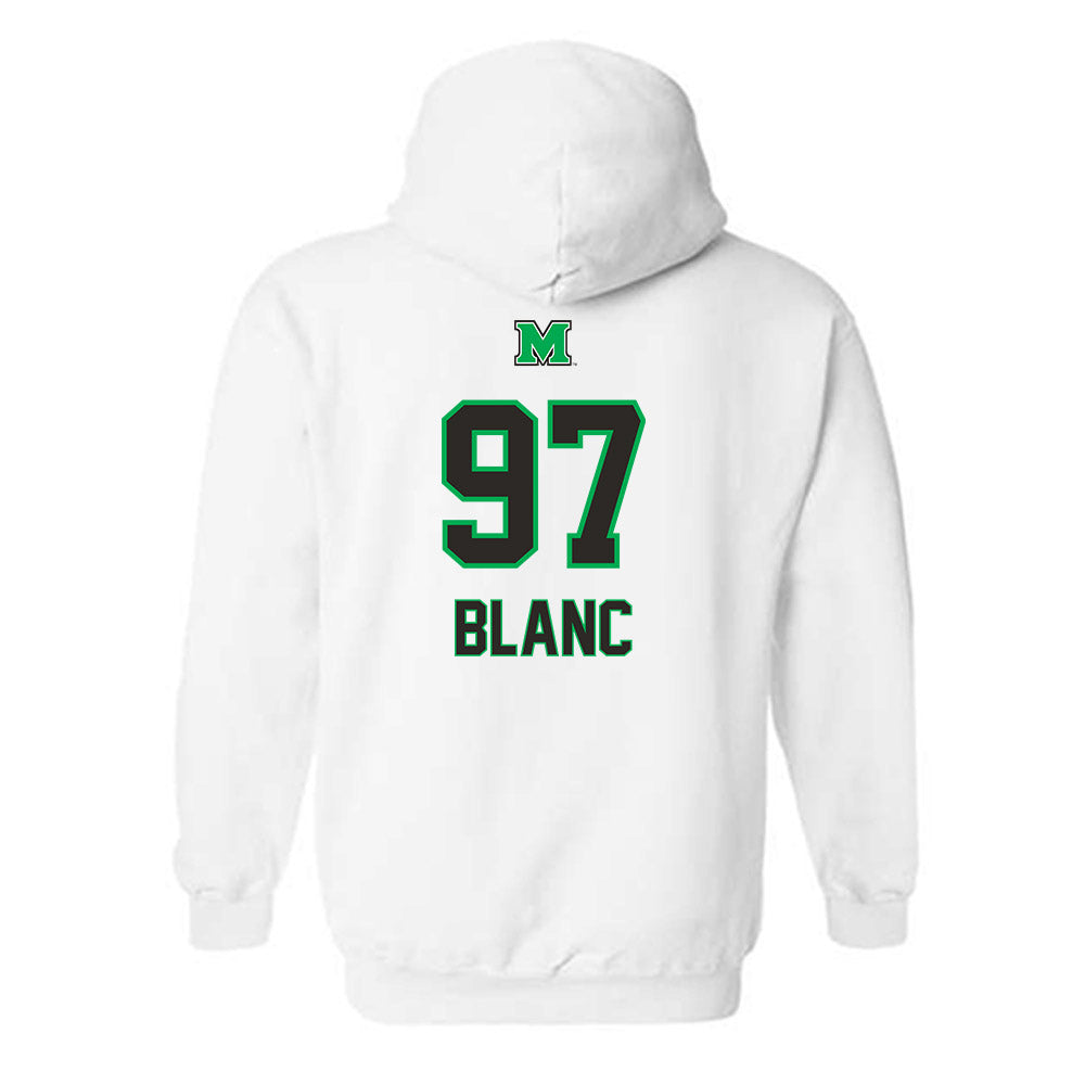 Marshall - NCAA Football : Nathaniel-Julien Blanc - Generic Shersey Hooded Sweatshirt-1