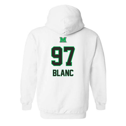 Marshall - NCAA Football : Nathaniel-Julien Blanc - Generic Shersey Hooded Sweatshirt-1