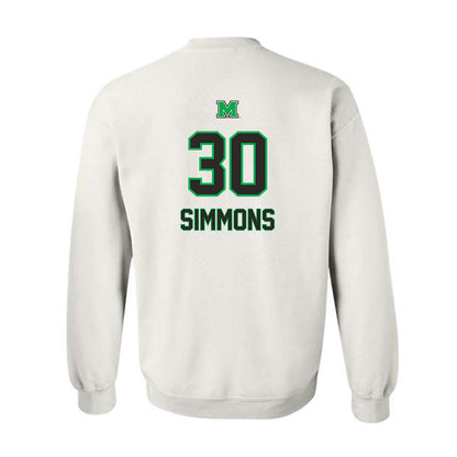 Marshall - NCAA Football : Jaasai Simmons - Generic Shersey Crewneck Sweatshirt-1