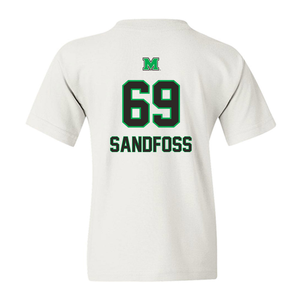 Marshall - NCAA Football : Will Sandfoss - Generic Shersey Youth T-Shirt-1