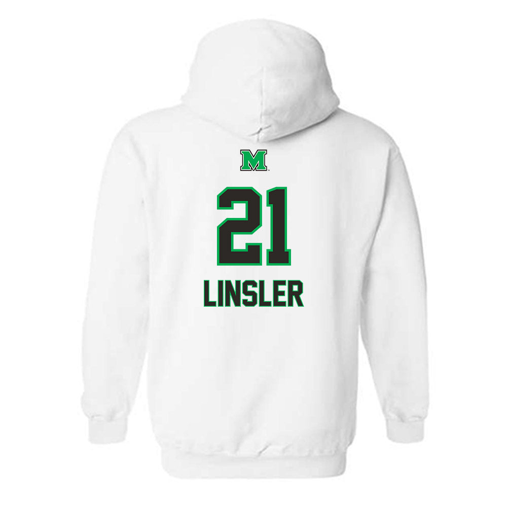 Marshall - NCAA Women's Soccer : Anna Linsler - Generic Shersey Hooded Sweatshirt-1