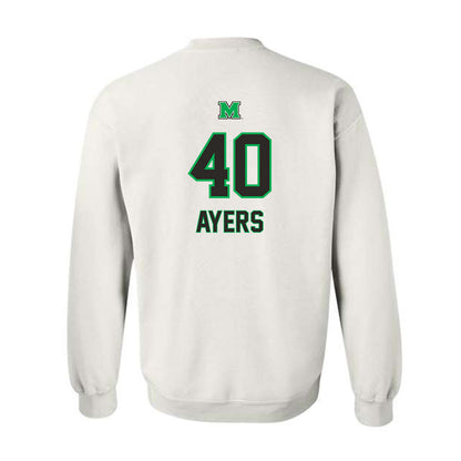 Marshall - NCAA Football : Ryan Ayers - Generic Shersey Crewneck Sweatshirt-1