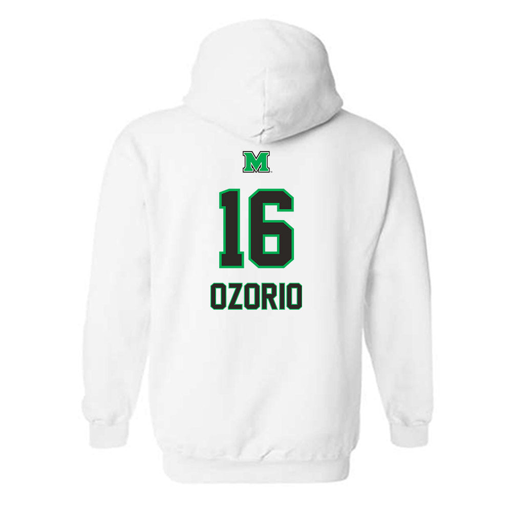 Marshall - NCAA Women's Soccer : Larissa Ozorio - Generic Shersey Hooded Sweatshirt-1