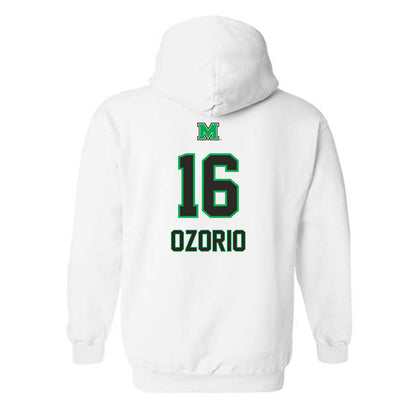 Marshall - NCAA Women's Soccer : Larissa Ozorio - Generic Shersey Hooded Sweatshirt-1