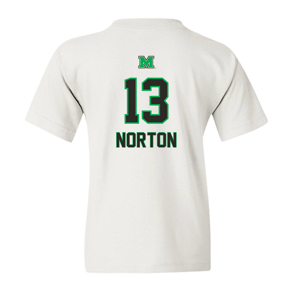 Marshall - NCAA Football : Adrian Norton - Generic Shersey Youth T-Shirt-1