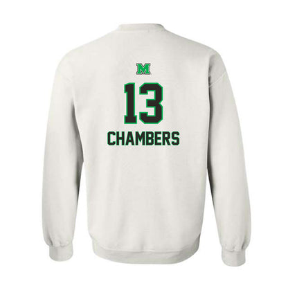 Marshall - NCAA Football : Brennan Chambers - Generic Shersey Crewneck Sweatshirt-1