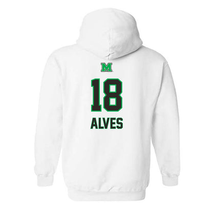 Marshall - NCAA Women's Soccer : Marcella Alves - Generic Shersey Hooded Sweatshirt-1