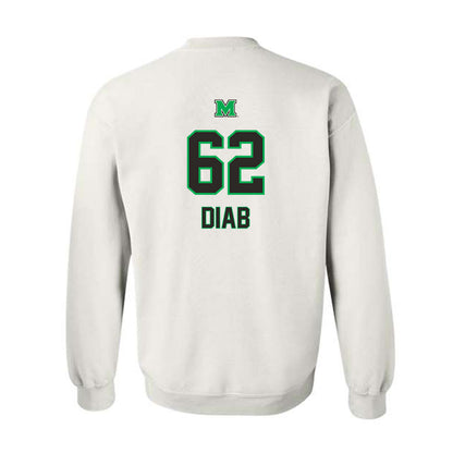 Marshall - NCAA Football : Marwan Diab - Generic Shersey Crewneck Sweatshirt-1