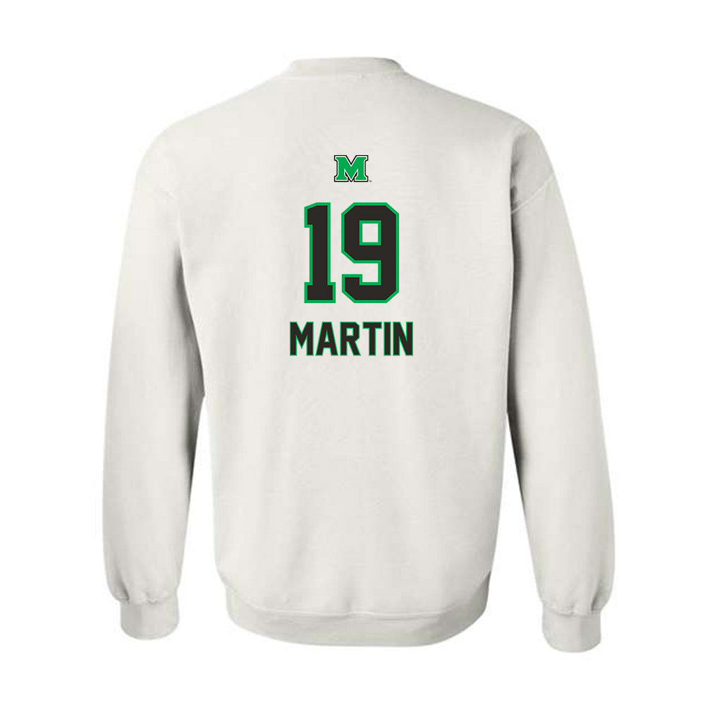 Marshall - NCAA Football : Tony Martin - Generic Shersey Crewneck Sweatshirt-1