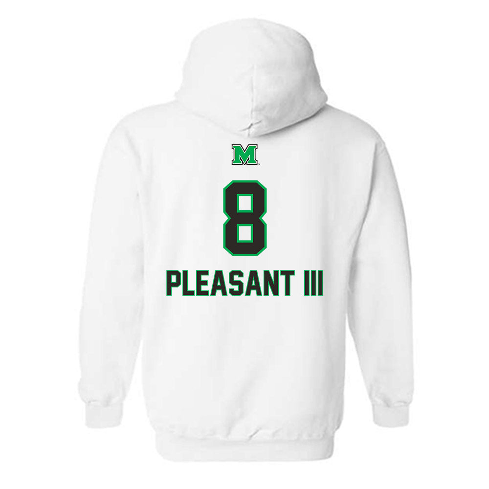 Marshall - NCAA Football : Eddie Pleasant III - Generic Shersey Hooded Sweatshirt-1