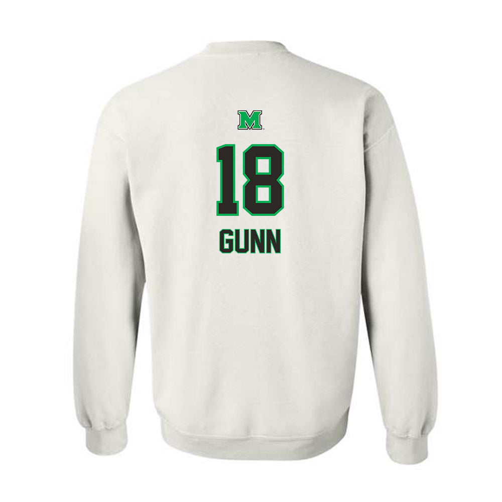 Marshall - NCAA Baseball : Davis Gunn - Generic Shersey Crewneck Sweatshirt-1