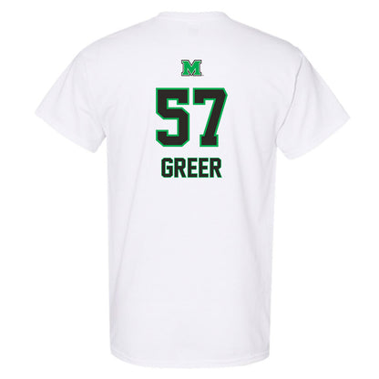Marshall - NCAA Football : Logan Greer - Generic Shersey T-Shirt-1
