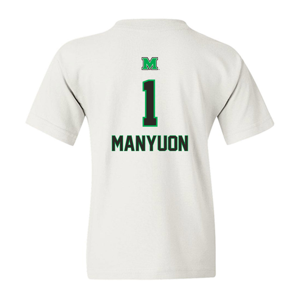 Marshall - NCAA Men's Basketball : Emmanuel Manyuon - Generic Shersey Youth T-Shirt-1