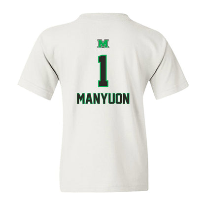 Marshall - NCAA Men's Basketball : Emmanuel Manyuon - Generic Shersey Youth T-Shirt-1