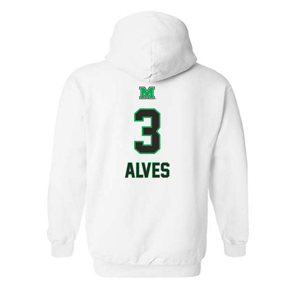 Marshall - NCAA Men's Soccer : Joao Alves - Generic Shersey Hooded Sweatshirt-1