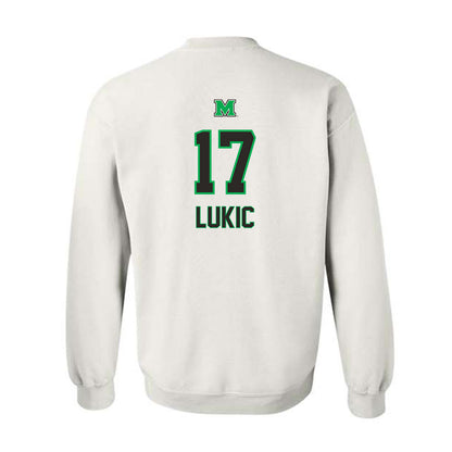Marshall - NCAA Men's Soccer : Luka Lukic - Generic Shersey Crewneck Sweatshirt-1