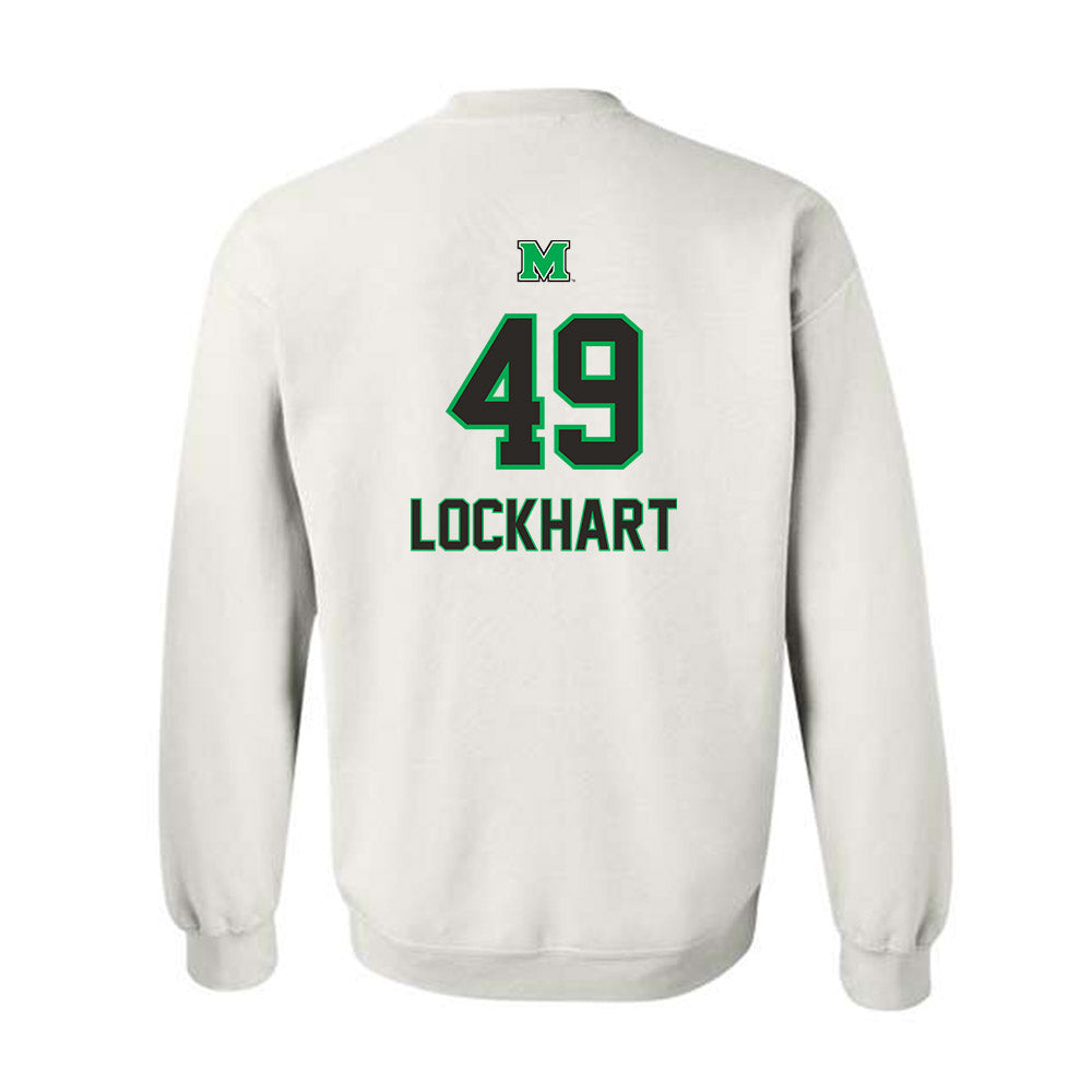 Marshall - NCAA Football : Mekhi Lockhart - Generic Shersey Crewneck Sweatshirt-1