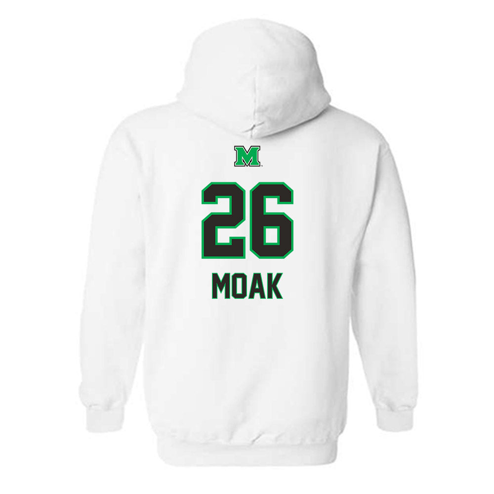 Marshall - NCAA Baseball : Clint Moak - Generic Shersey Hooded Sweatshirt