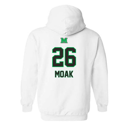 Marshall - NCAA Baseball : Clint Moak - Generic Shersey Hooded Sweatshirt