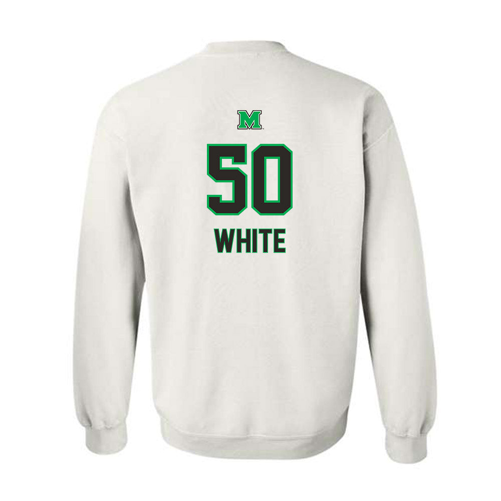 Marshall - NCAA Football : JaeVon White - Generic Shersey Crewneck Sweatshirt-1