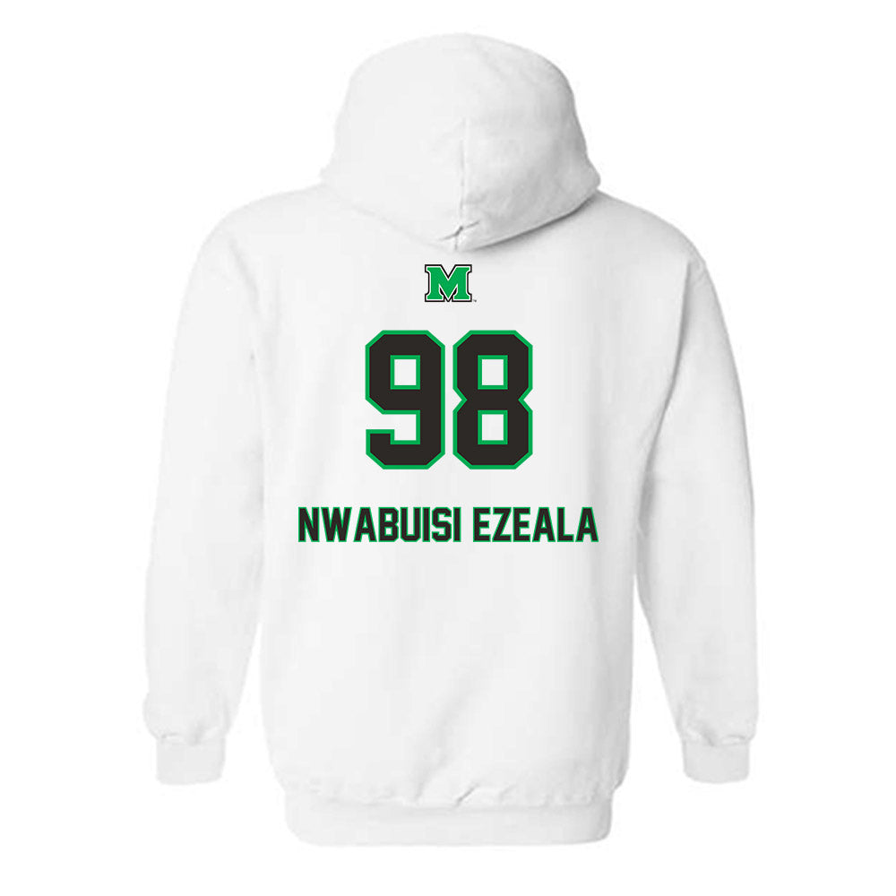 Marshall - NCAA Football : Terry Nwabuisi Ezeala - Generic Shersey Hooded Sweatshirt-1
