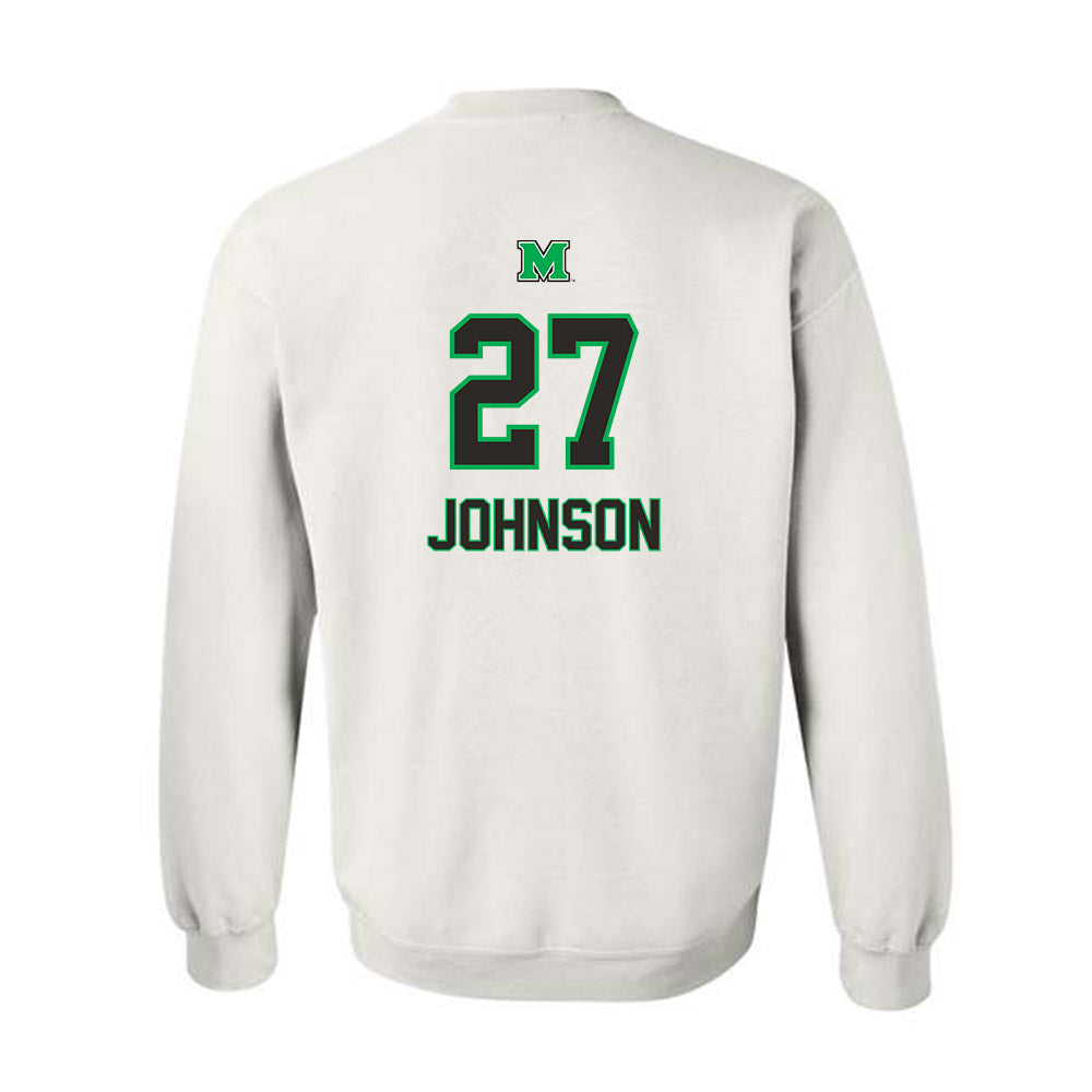 Marshall - NCAA Women's Soccer : Ruby Johnson - Generic Shersey Crewneck Sweatshirt-1