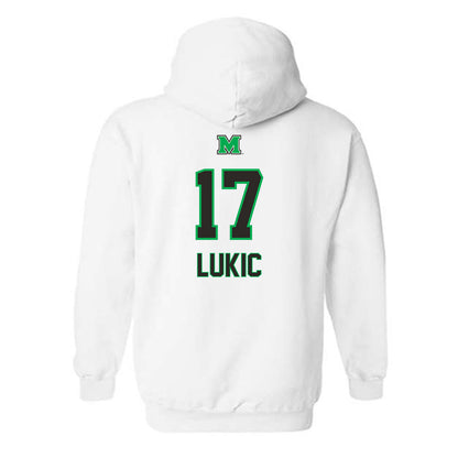 Marshall - NCAA Men's Soccer : Luka Lukic - Generic Shersey Hooded Sweatshirt-1