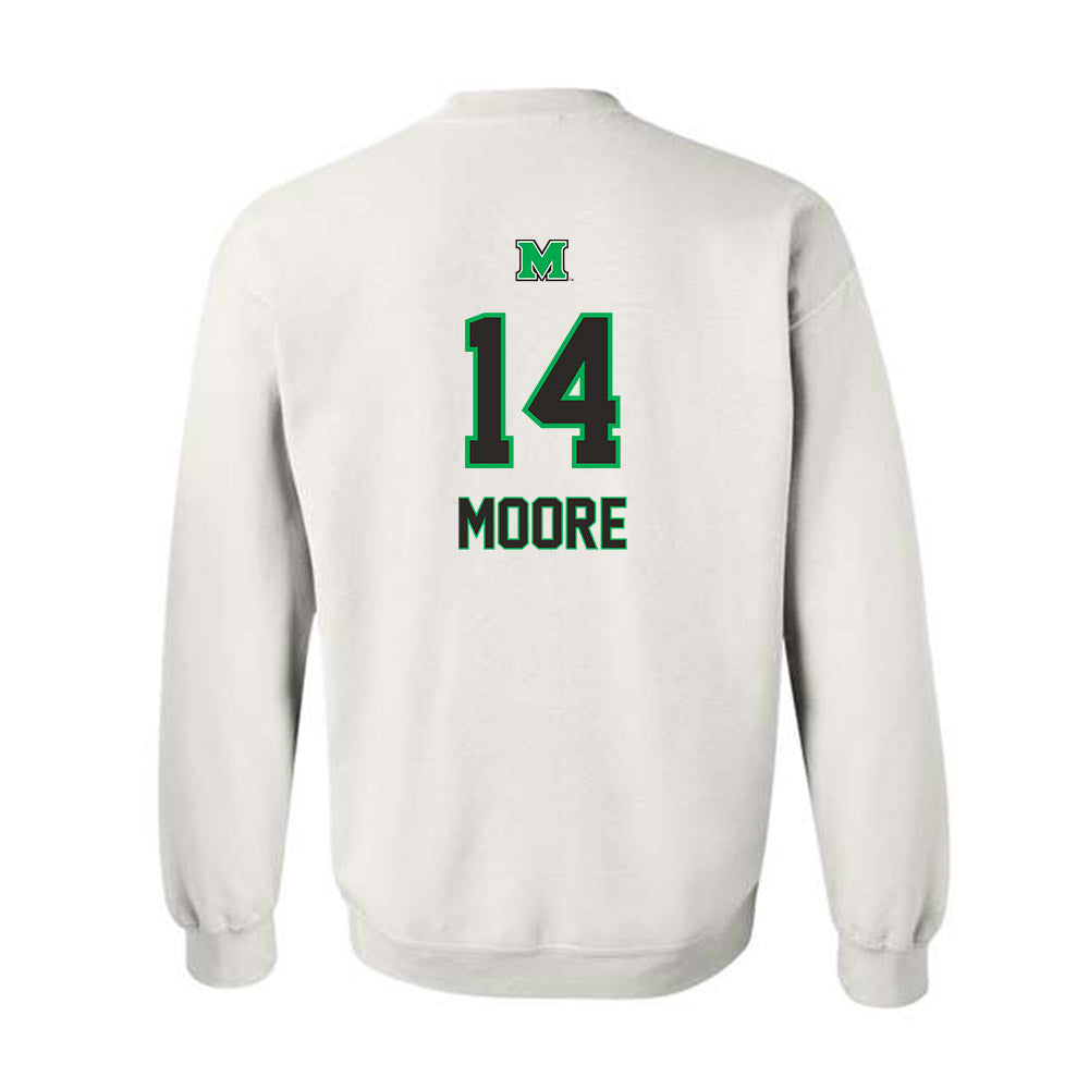 Marshall - NCAA Men's Basketball : Grant Moore - Generic Shersey Crewneck Sweatshirt-1