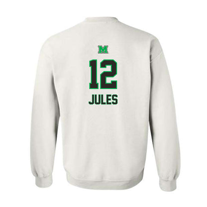 Marshall - NCAA Football : Louikenzy Jules - Generic Shersey Crewneck Sweatshirt-1