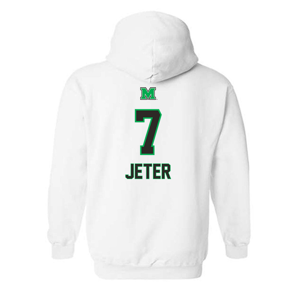 Marshall - NCAA Football : TaShawn Jeter - Generic Shersey Hooded Sweatshirt-1