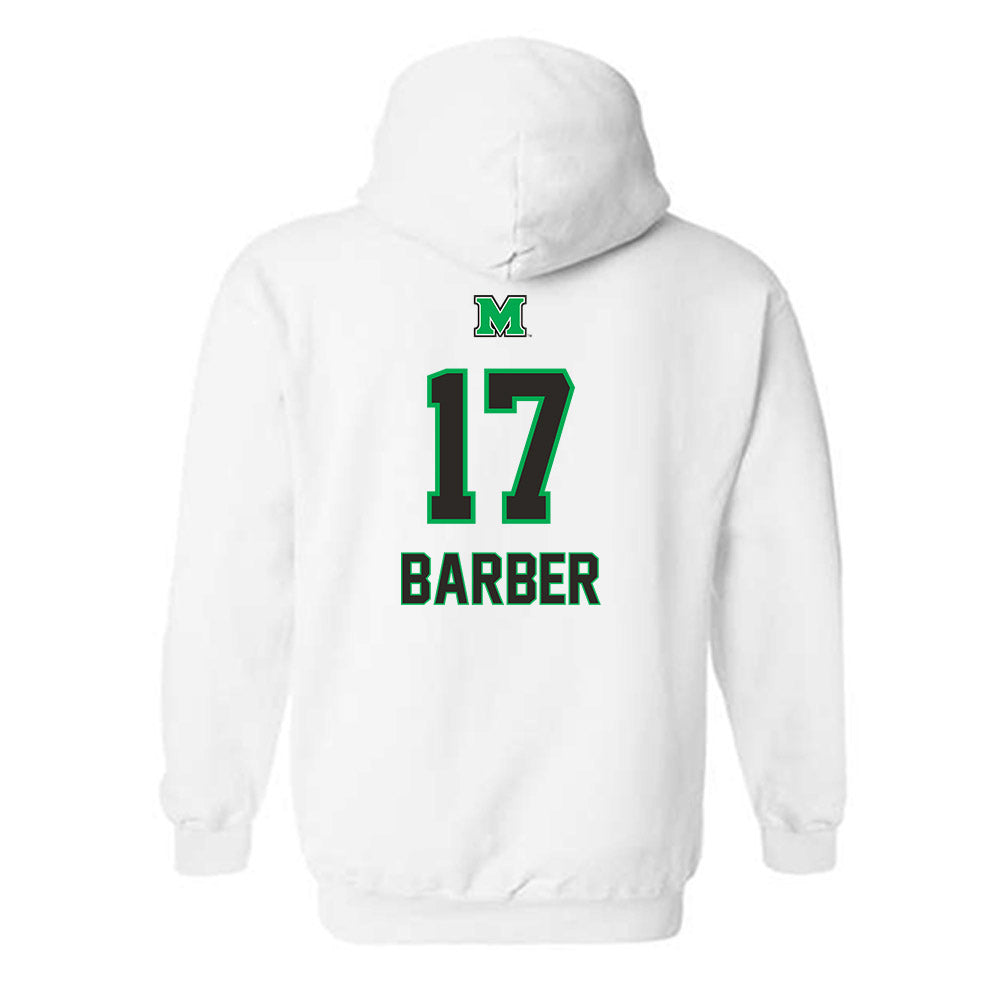 Marshall - NCAA Football : Dylan Barber - Generic Shersey Hooded Sweatshirt-1