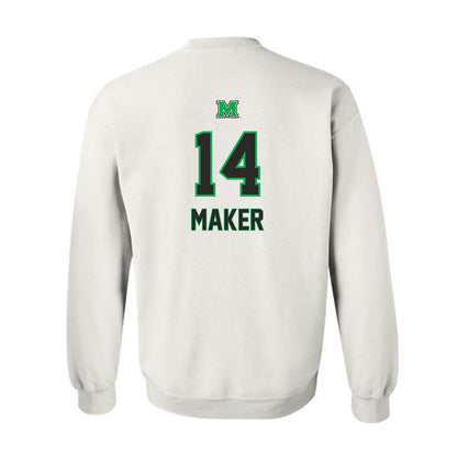 Marshall - NCAA Men's Basketball : Khaman Maker - Generic Shersey Crewneck Sweatshirt-1