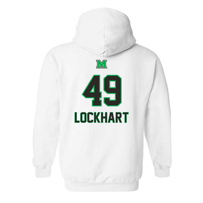 Marshall - NCAA Football : Mekhi Lockhart - Generic Shersey Hooded Sweatshirt-1