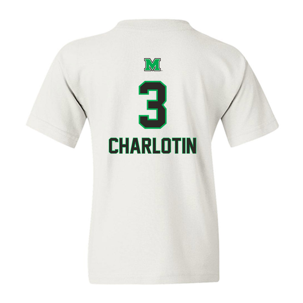 Marshall - NCAA Men's Basketball : Alex Charlotin - Generic Shersey Youth T-Shirt-1