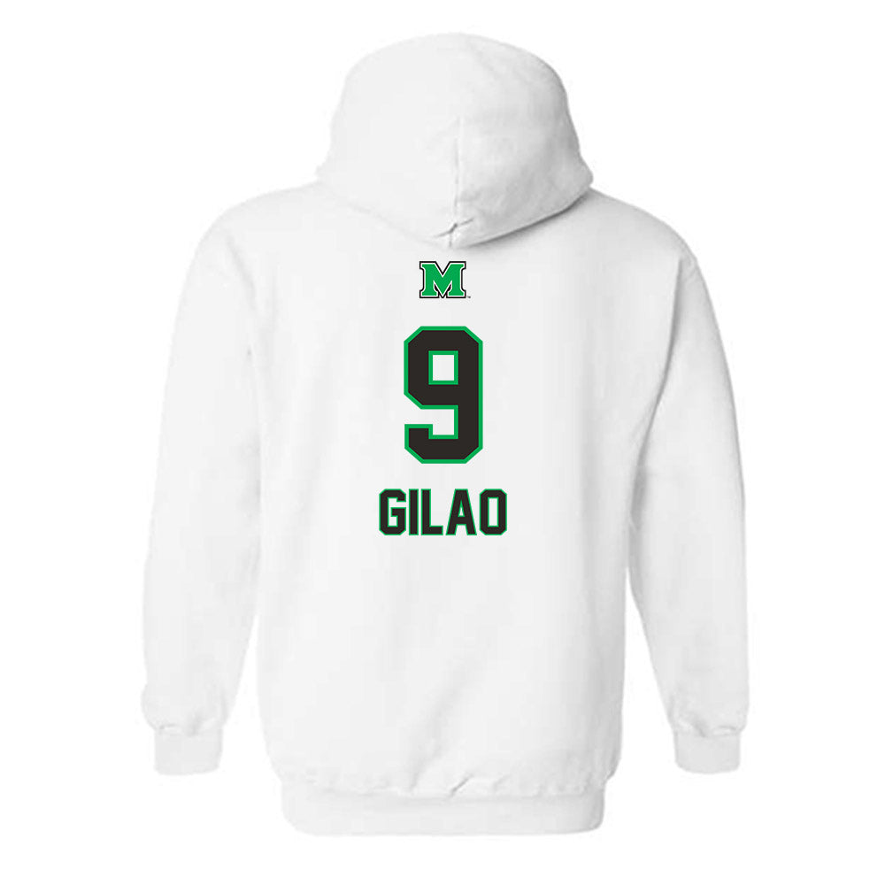 Marshall - NCAA Men's Basketball : Kenan Gilao - Generic Shersey Hooded Sweatshirt-1