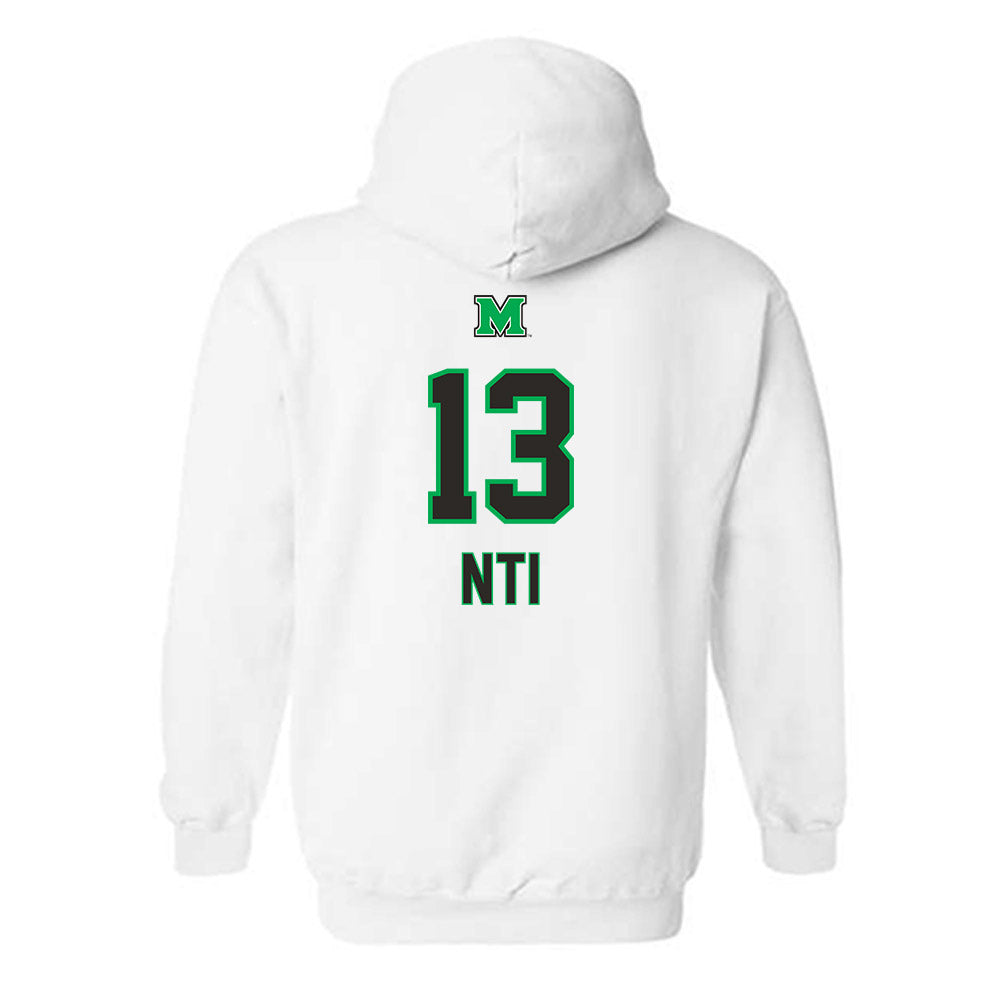 Marshall - NCAA Football : Camron Nti - Generic Shersey Hooded Sweatshirt-1