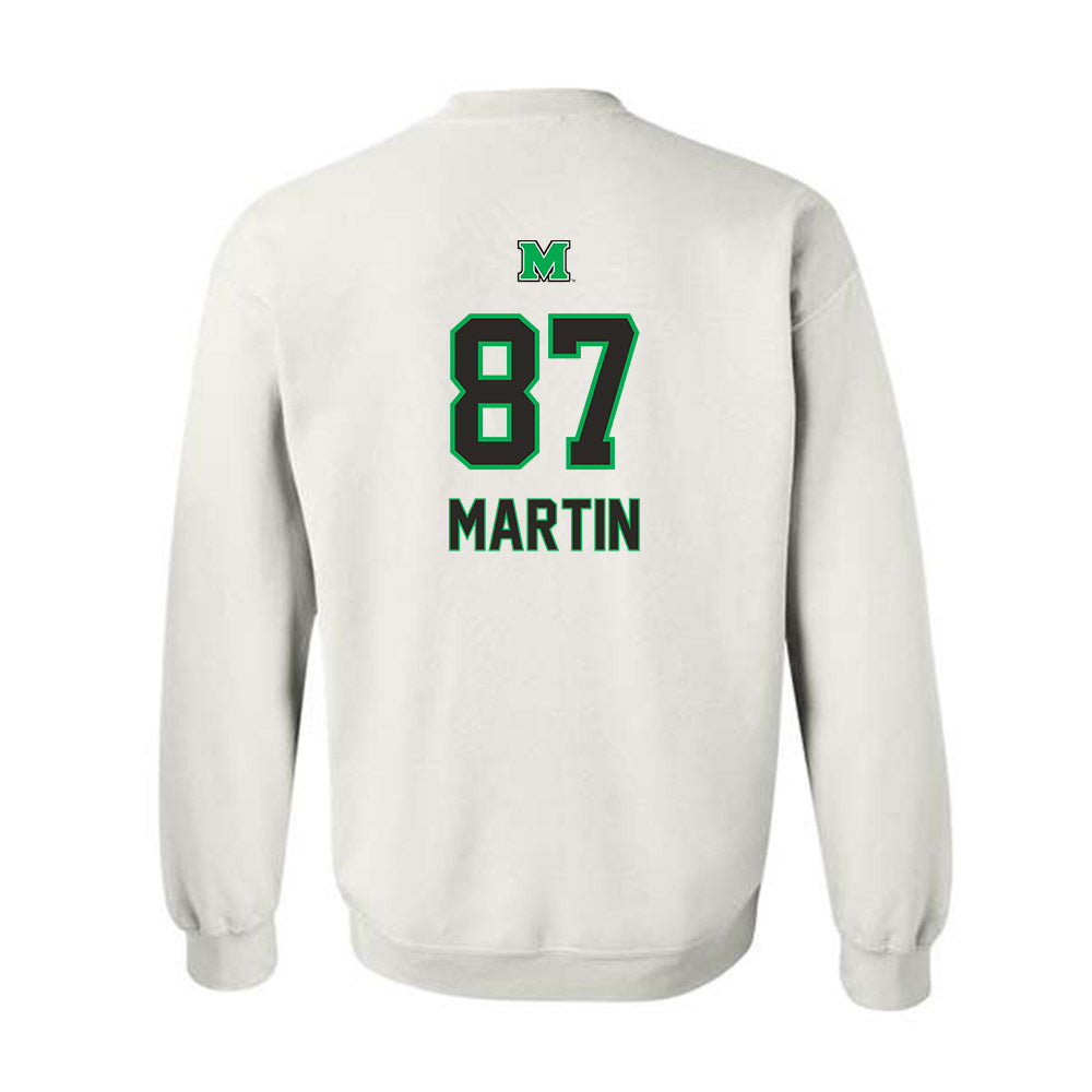 Marshall - NCAA Football : Tony Martin - Generic Shersey Crewneck Sweatshirt-1