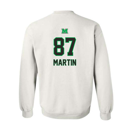 Marshall - NCAA Football : Tony Martin - Generic Shersey Crewneck Sweatshirt-1