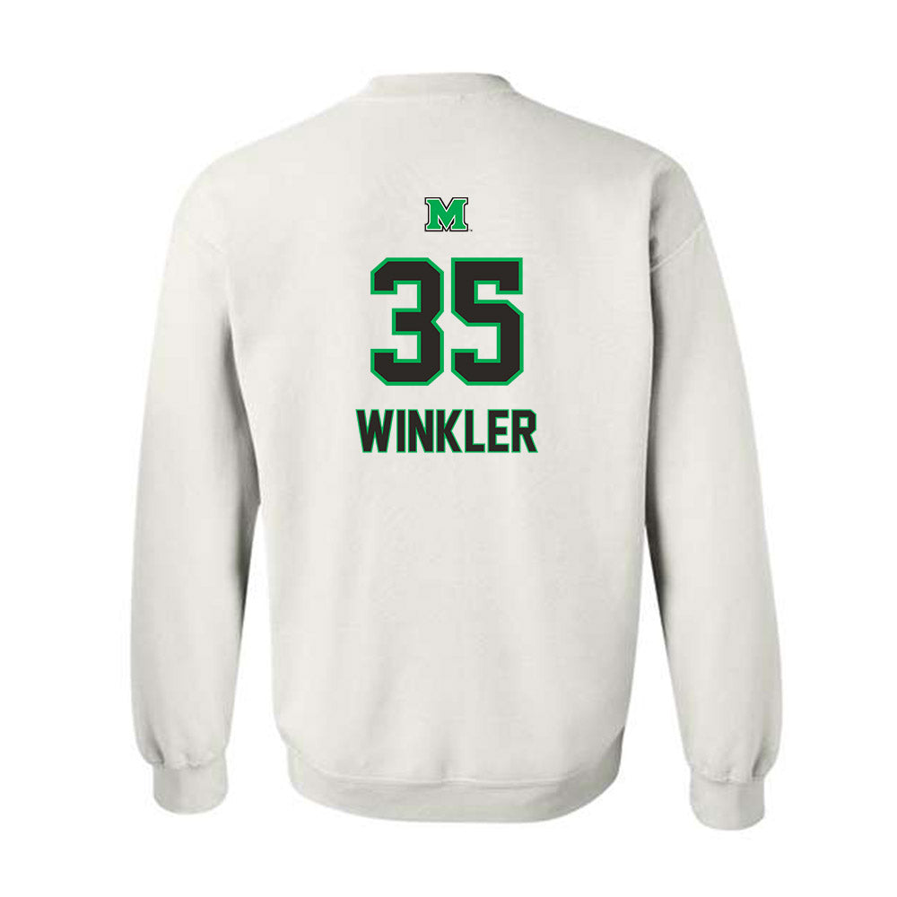 Marshall - NCAA Football : Riley Winkler - Generic Shersey Crewneck Sweatshirt-1