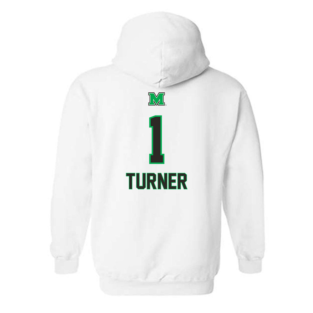 Marshall - NCAA Softball : Sydney Turner - Generic Shersey Hooded Sweatshirt-1