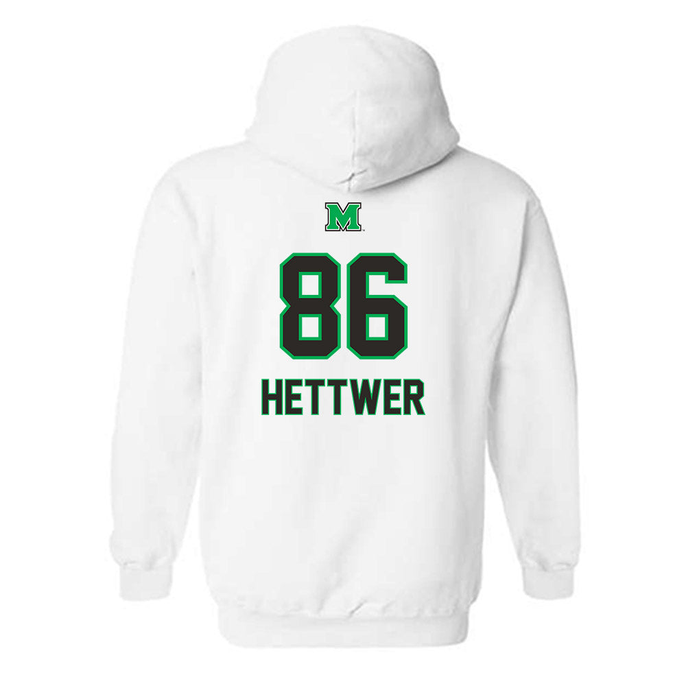 Marshall - NCAA Football : Brandon Hettwer - Generic Shersey Hooded Sweatshirt-1